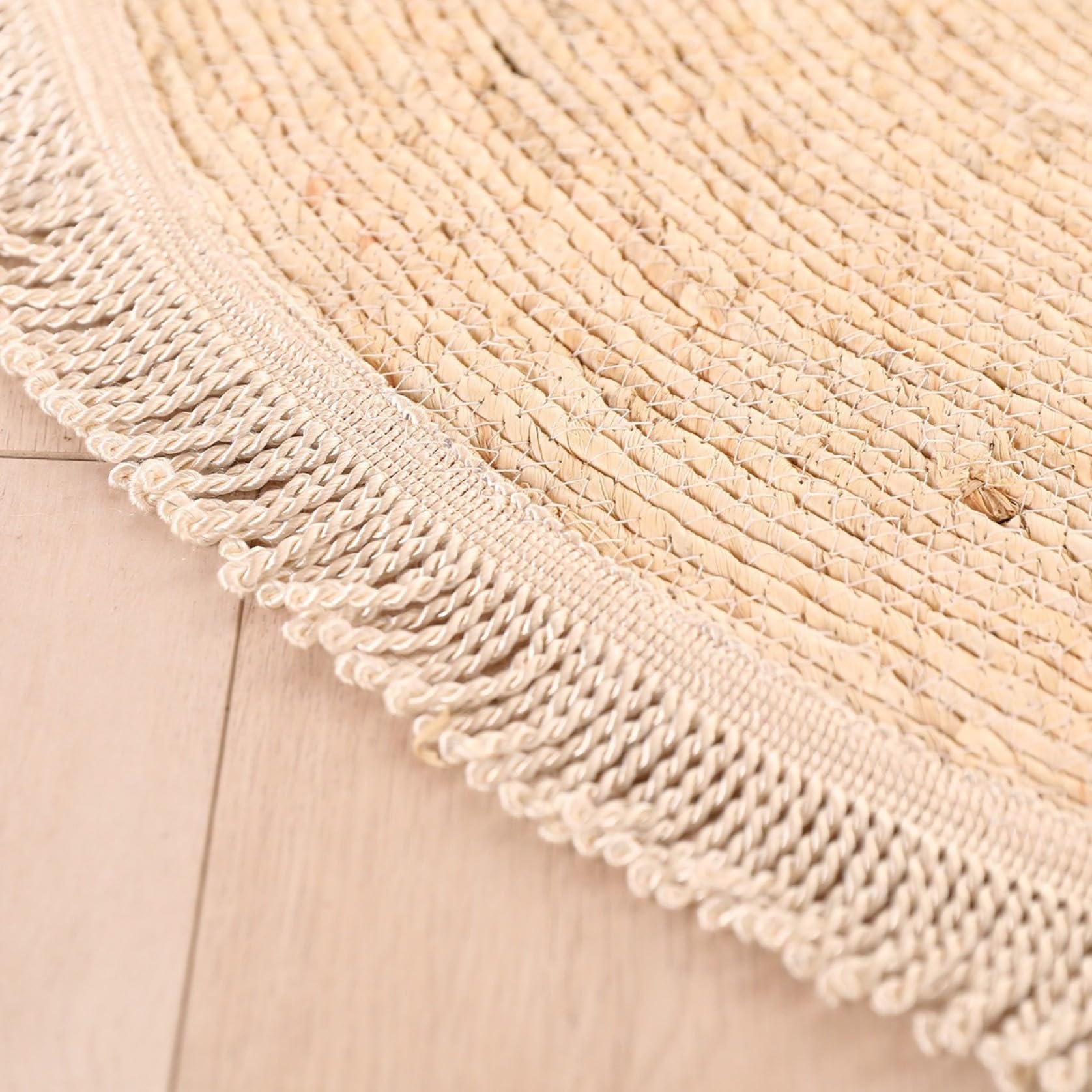 円形ラグ 刺繍 フリンジ付き 楽天市場】フリンジ 円形 ラグ（インテリア・寝具・収納）の通販