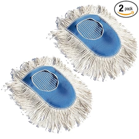 Nine Forty Heavy Duty, Industrial-Strength Cotton Wedge Dust Mop Head - Home & Commercial Hardwood Floor Cleaning - Designed for High-Performance Janitorial & Housekeeping Tasks