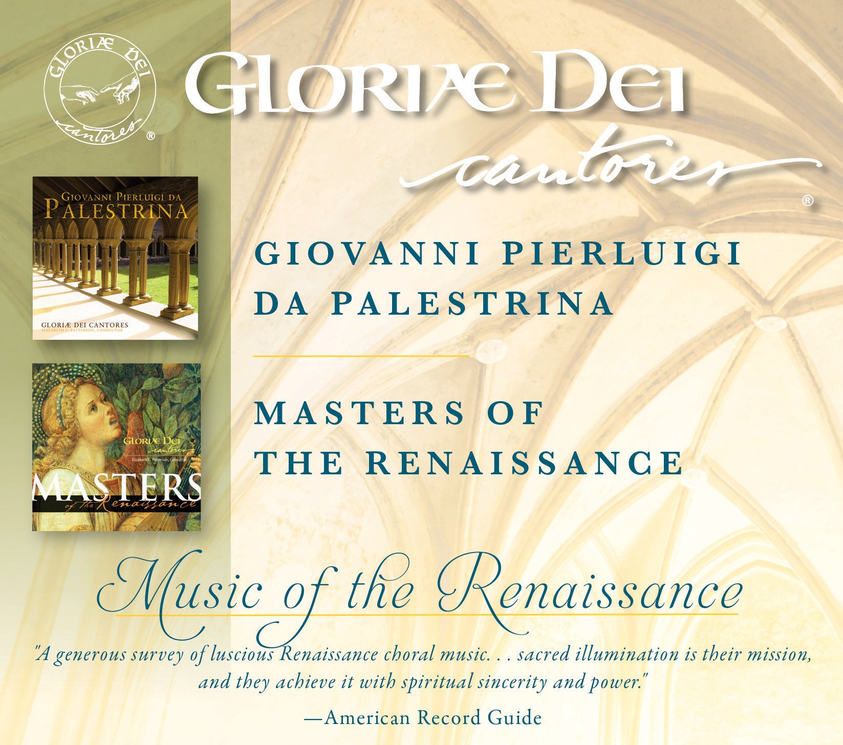 Palestrina and Masters of the Renaissance CD - Musique sacrée chorale polyphonique du XVIe siècle