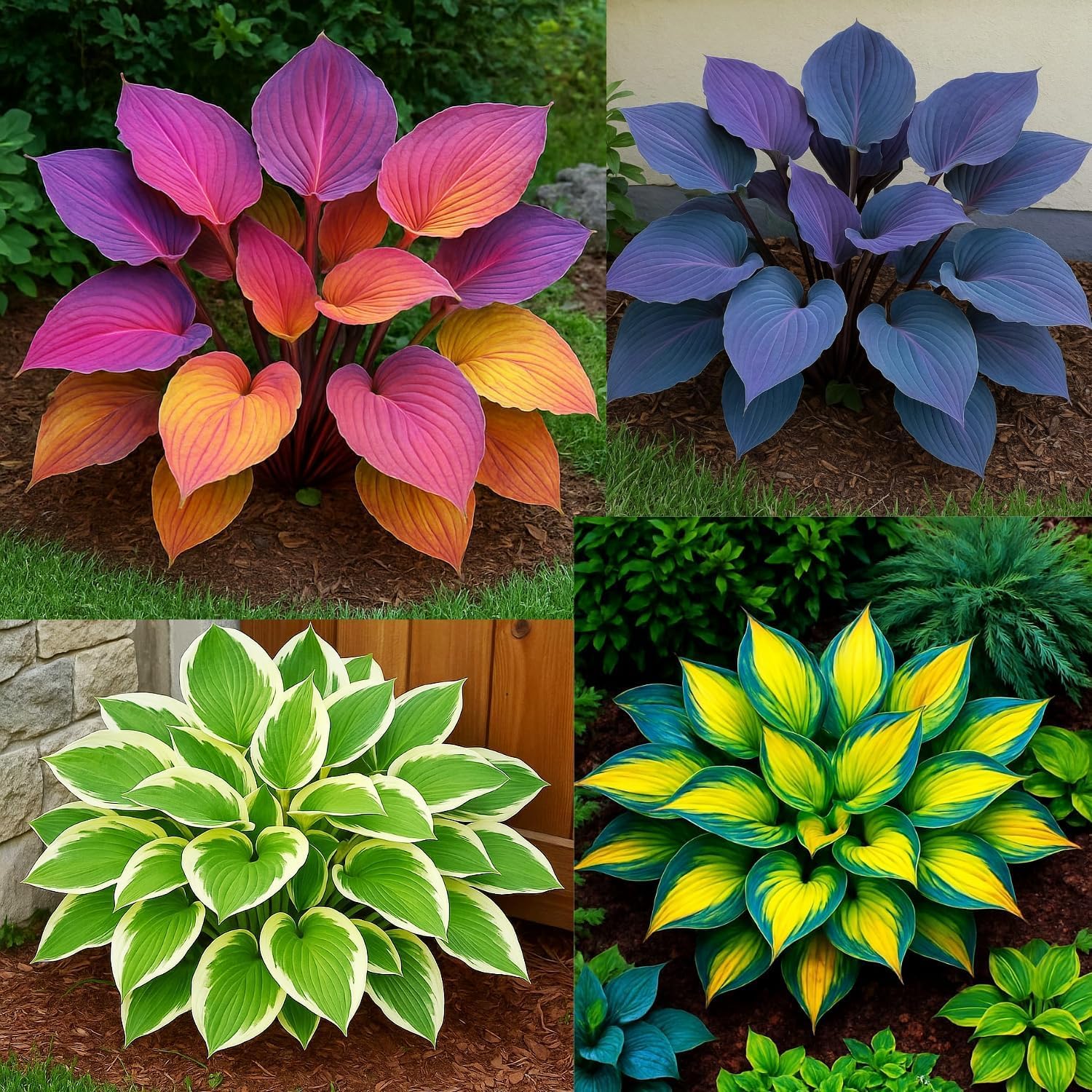 BlimBurn 120+ Hosta Flower Seeds - Multicolor Midnight Rainbow Mix | Exotic Decorative Leaf Plants for Balcony & Outdoor Garden | Easy Care, Fast Growing, All India Climate, Year Round-image-27
