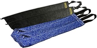 Dean & Tyler Bundle of 4 Bite Rags for Pets, 2-Leather and 2-French Linen, 24-Inch