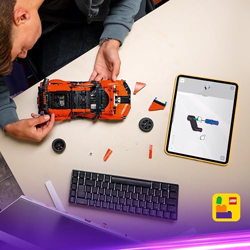 LEGO Technic Bugatti Chiron Pur Sport Hypercar Toy - Race Car Model Kit w/a W16 Engine, Steering & Opening Doors - Gift for 9+ Year Old Boys & Motorsport Fans - 42222 - 4