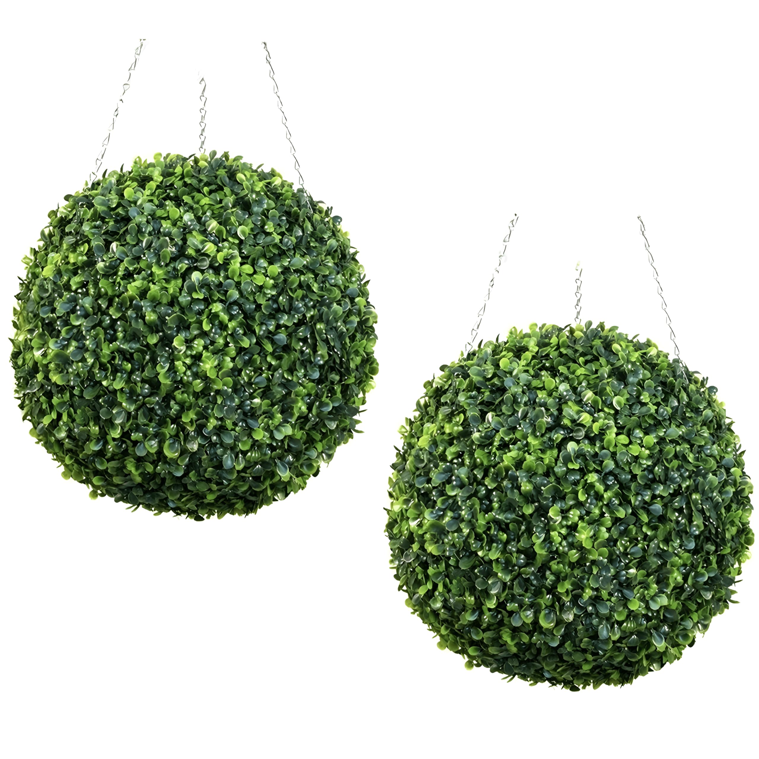 Primrose Pair Of Artificial Topiary Balls (38cm Boxwood)