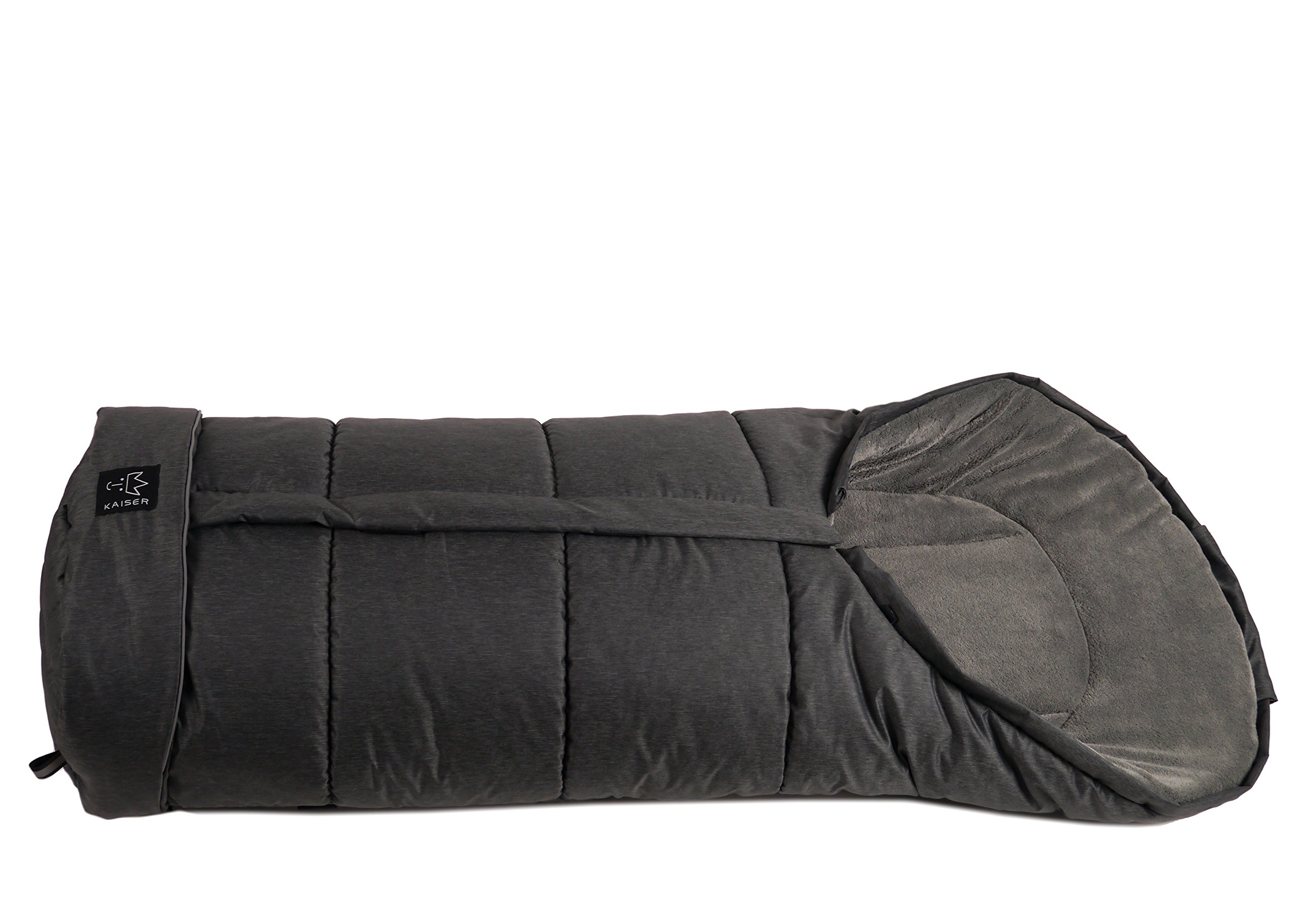 Kaiser Kinderwagenfußsack Jooy Melange schwarz melange