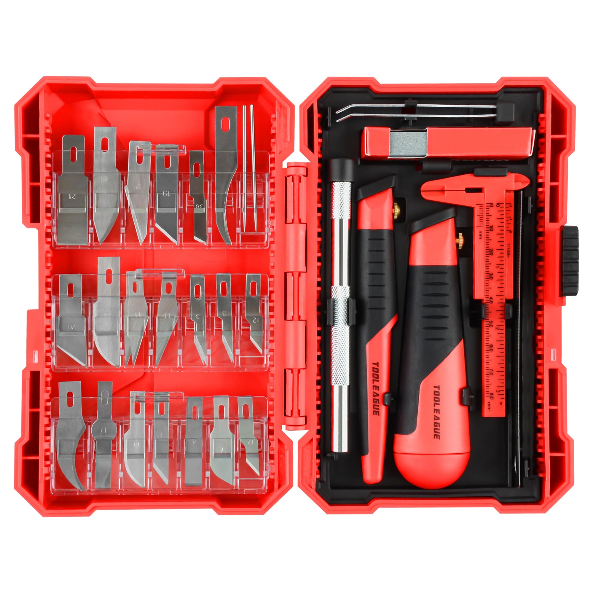 TOOLEAGUE 40Pcs Craft Knife Set, Precision Hobby Knife