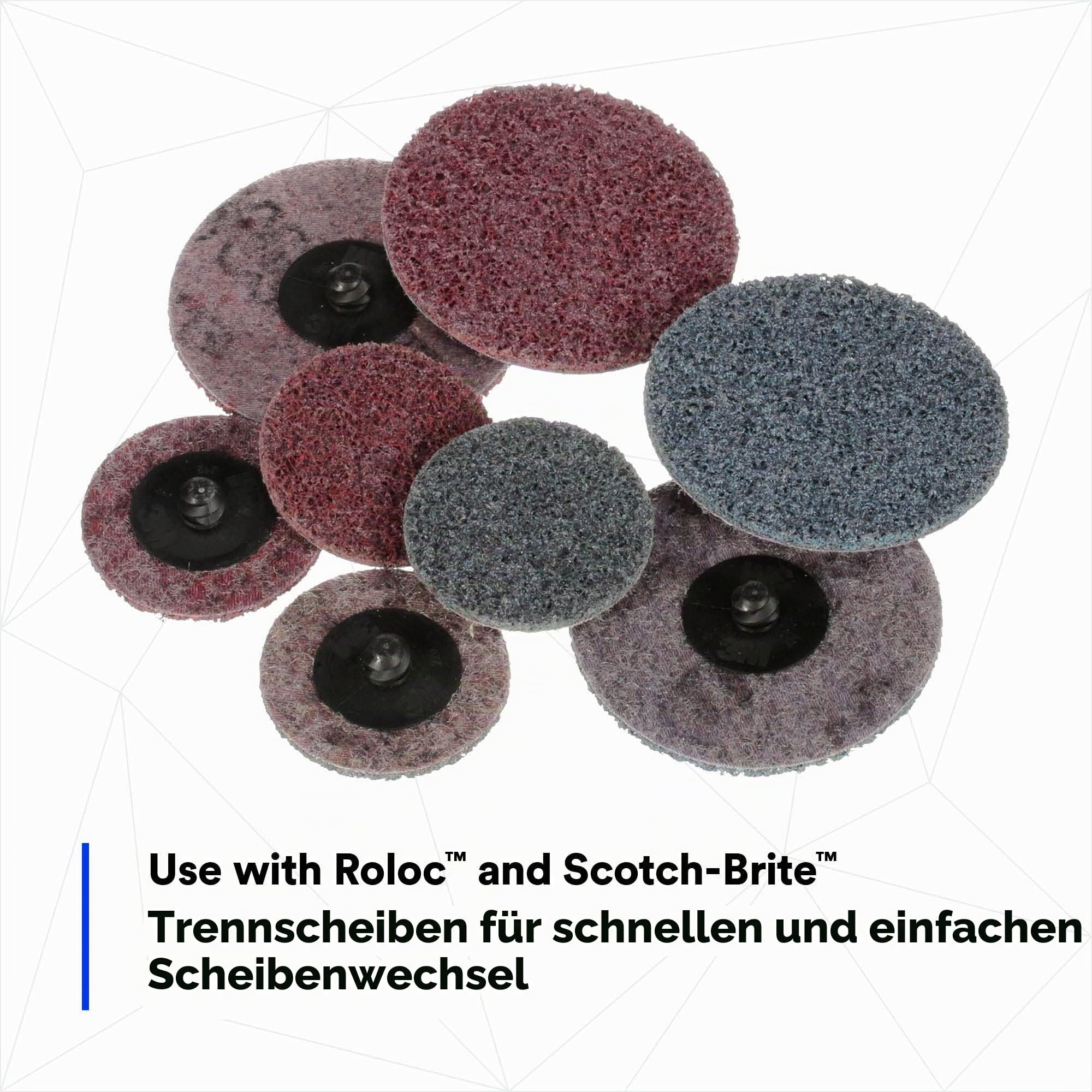 3M Roloc Disc Pad Assembly 05539, 5,1 cm, Schnellwechsel, langlebiges Backup Pad