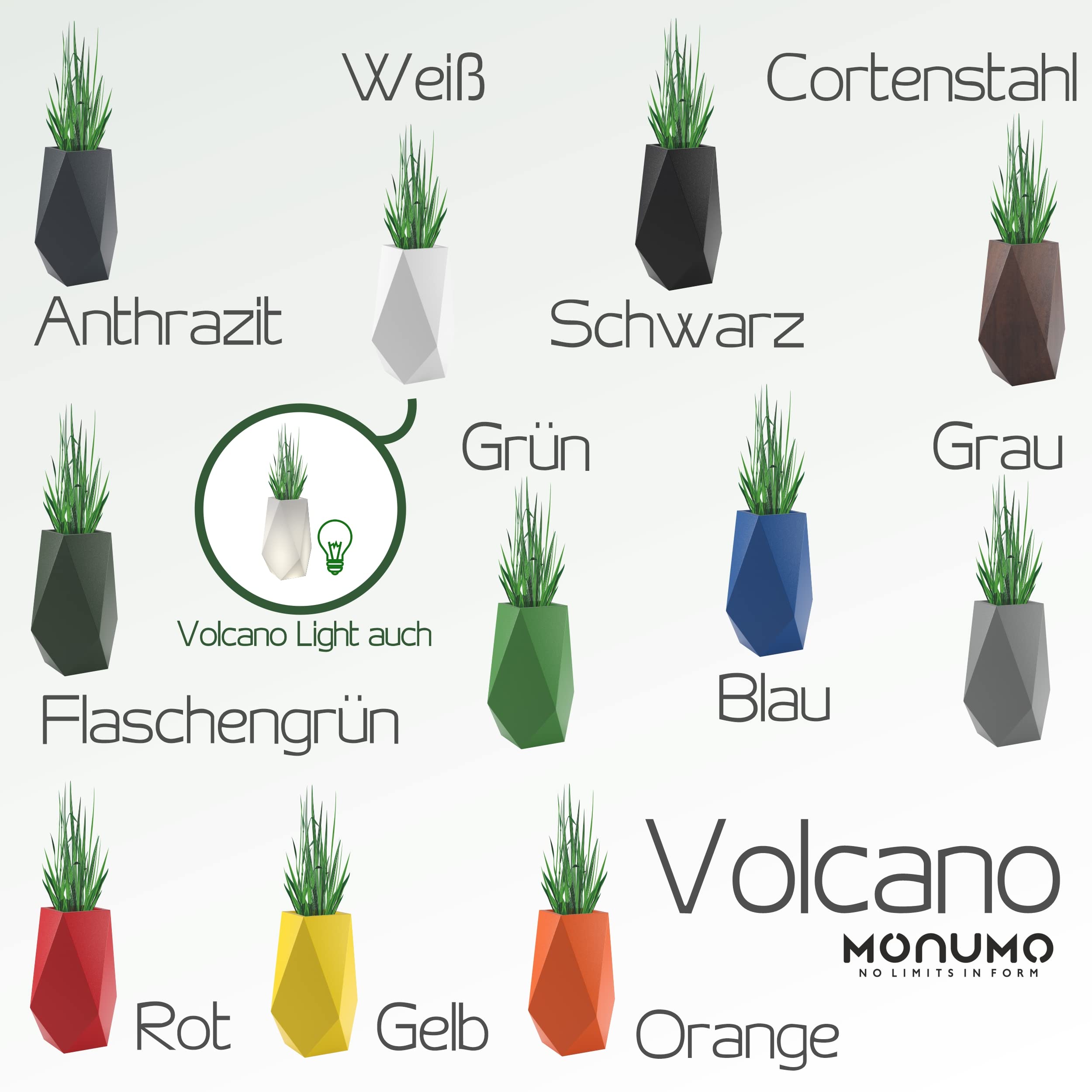 Towerpot Blumentopf Modern – Wetterfest Für Garten, Balkon & Terrasse (Gelb, 35x35x70 Cm)