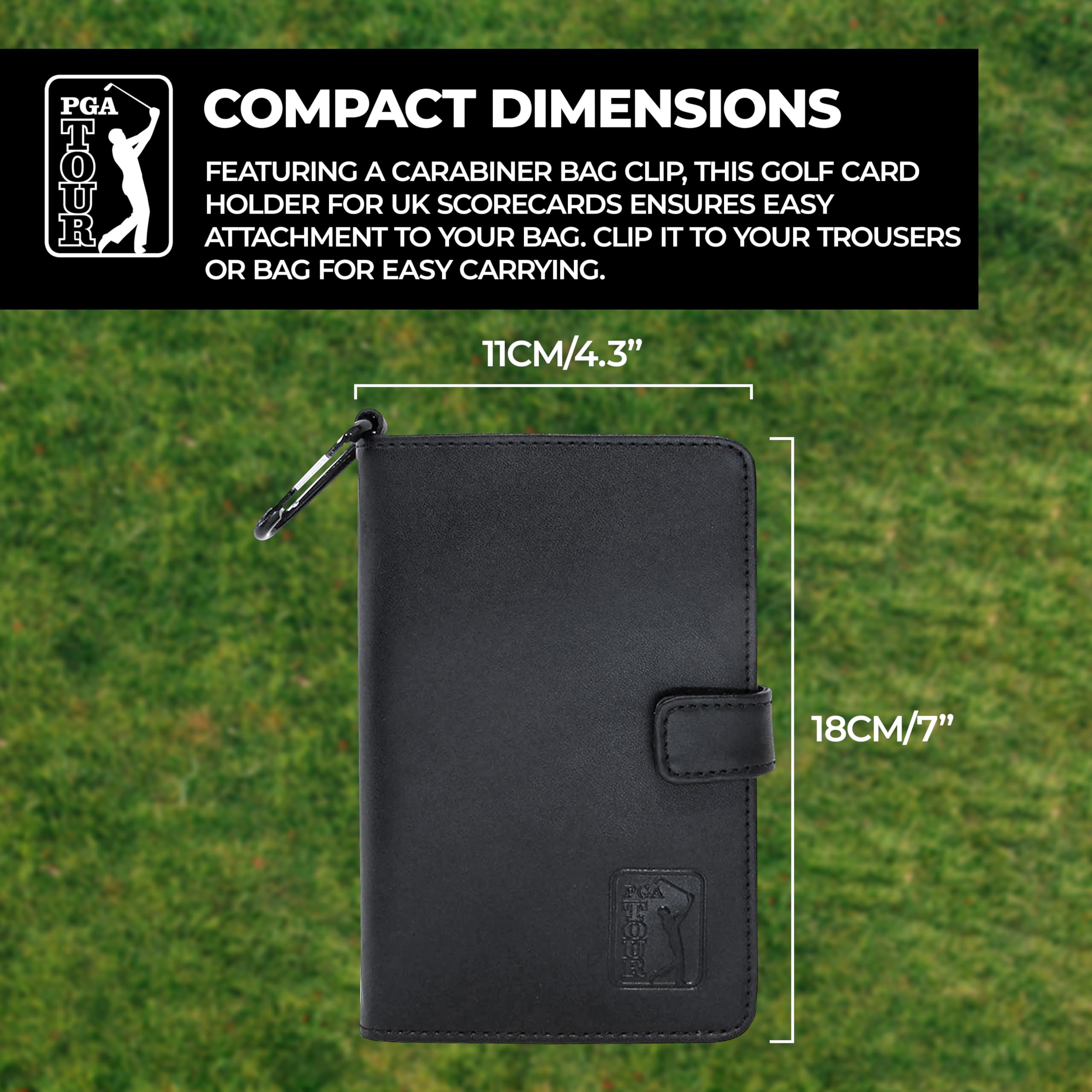 PGA Tour Golf skórzany organizer - czarny