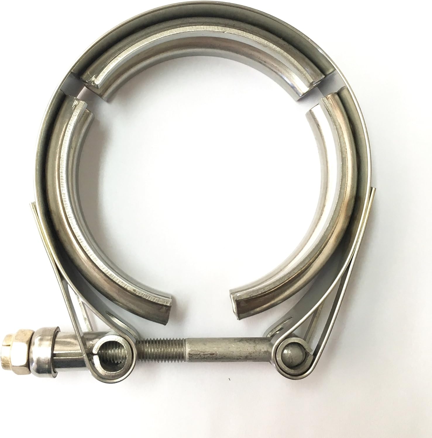 5" Quick Release Stainless Steel V-Band Clamp With Heavy Duty Bolt - Ticon Industries