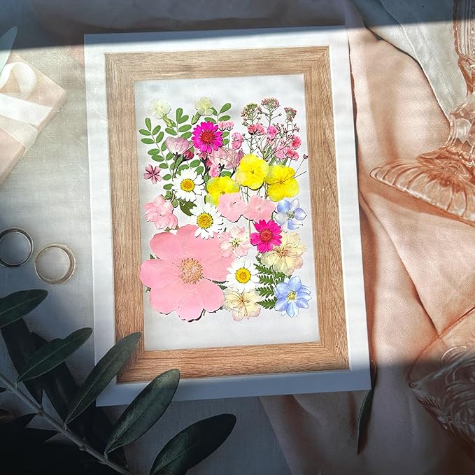 33 Piezas Flores Secas Prensa Rosa para Resina Manualidades miniatura 4