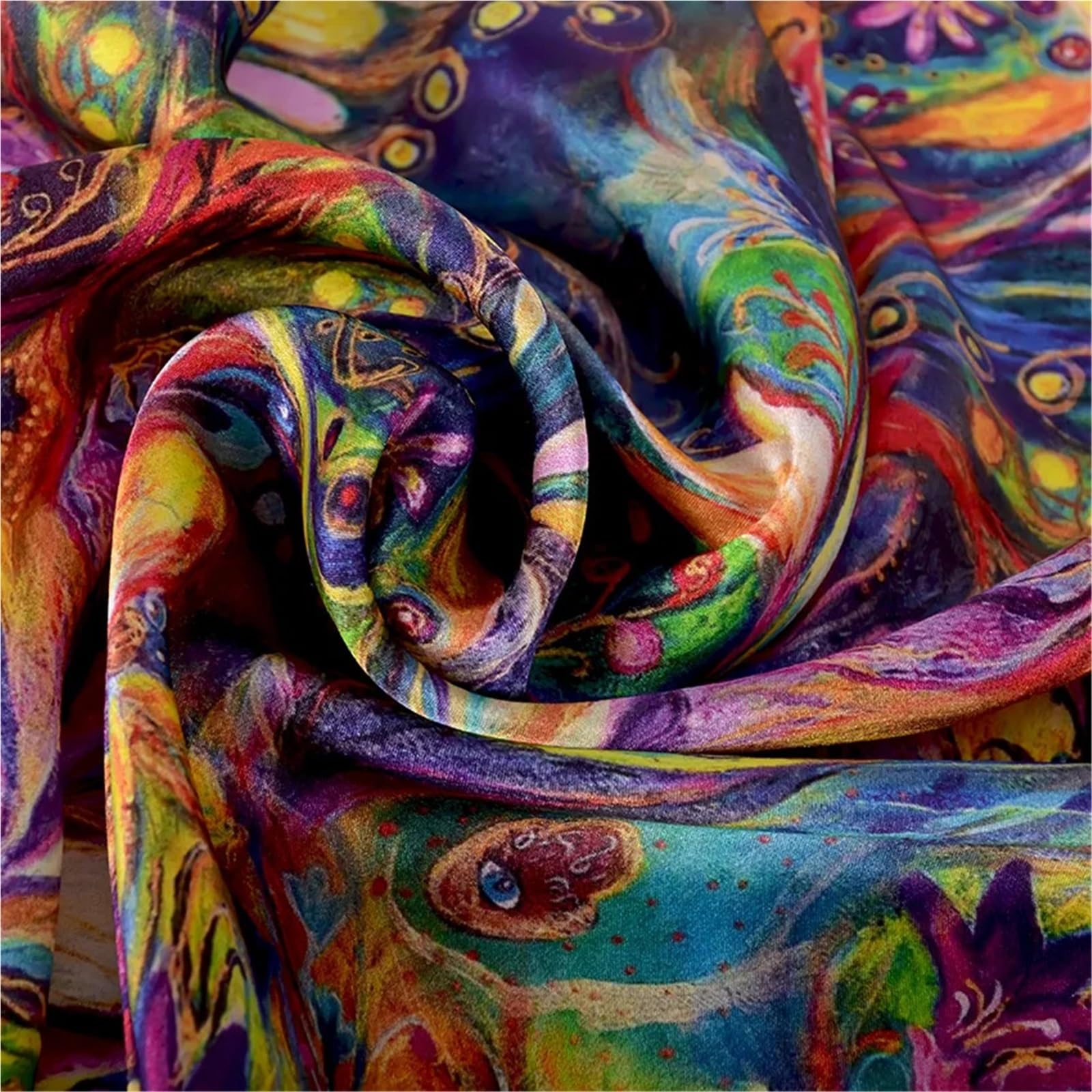 Pañuelo de seda pequeño 1PC Luxury Pure Silk Scarf Shawl Women Long Scarves Ladies Neck Foulard