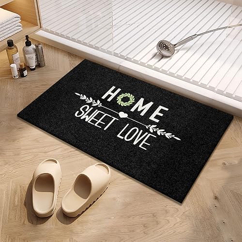 Miniatura 2 de Tapete para puerta delantera, duradero de perfil bajo, tapete de bienvenida para interiores, atrapa la suciedad y el polvo, tapete antideslizante