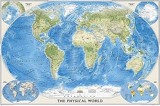 World Physical Flat: Wall Maps World