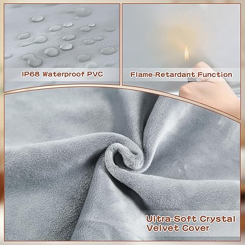 Miniatura 5 de Almohadillas térmicas para mascotas para gatos y perros al aire libre en interiores, 17.7 x 17.7 pulgadas, almohadilla térmica para cachorros y