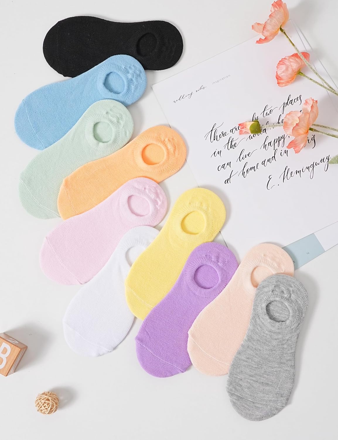 BOOPH 10 Pairs Girls Boys Socks Kids No Show Socks Toddlers Girl Anti-slip Ankle Low Cut Sock 3-12 Years - Image 7