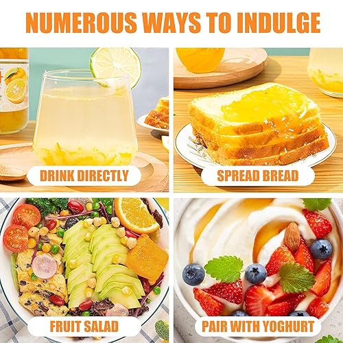 Miniatura 5 de Apexy Auténtico té coreano de miel y cítrico, té de cítrico, solo tienes que añadir agua caliente, mermelada de yuzu, yuzu para ensalada, crema de