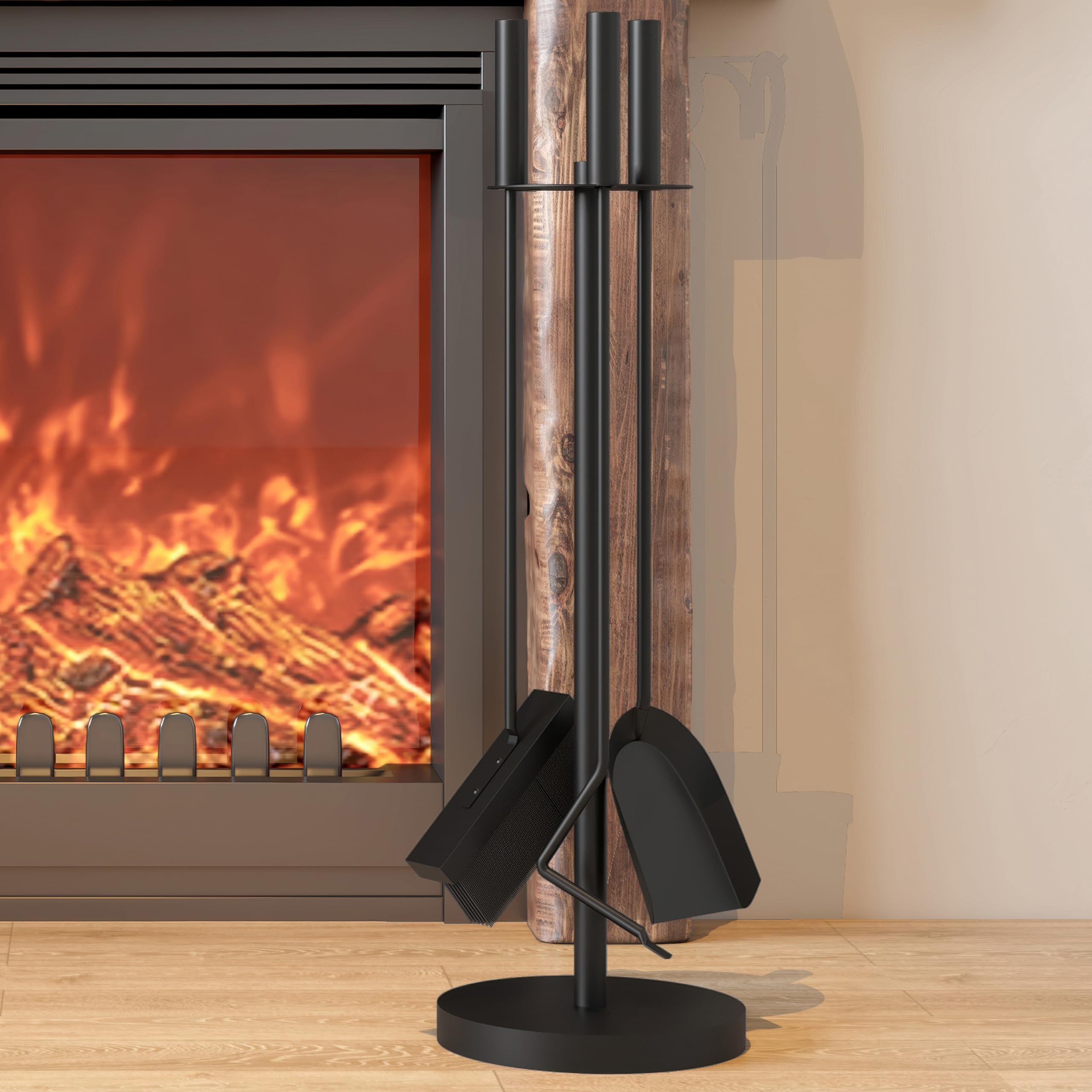 Kingson Fireplace Tools Set Includes Brush, Shovel - Image 2