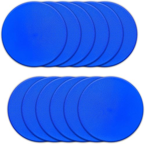 Miniatura 7 de 1224Pcs Poly Spot Markers 9 inch Non-Slip Rubber Agility Training Markers Floor Dots Flat Field Cones for Football Basketball Soccer School Exercise