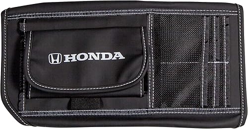Plasticolor 006195R01 Honda Logo Car Truck o SUV Sun Visor Organizador, Organizador de bolsillo interior automático, Registro y Documentos,