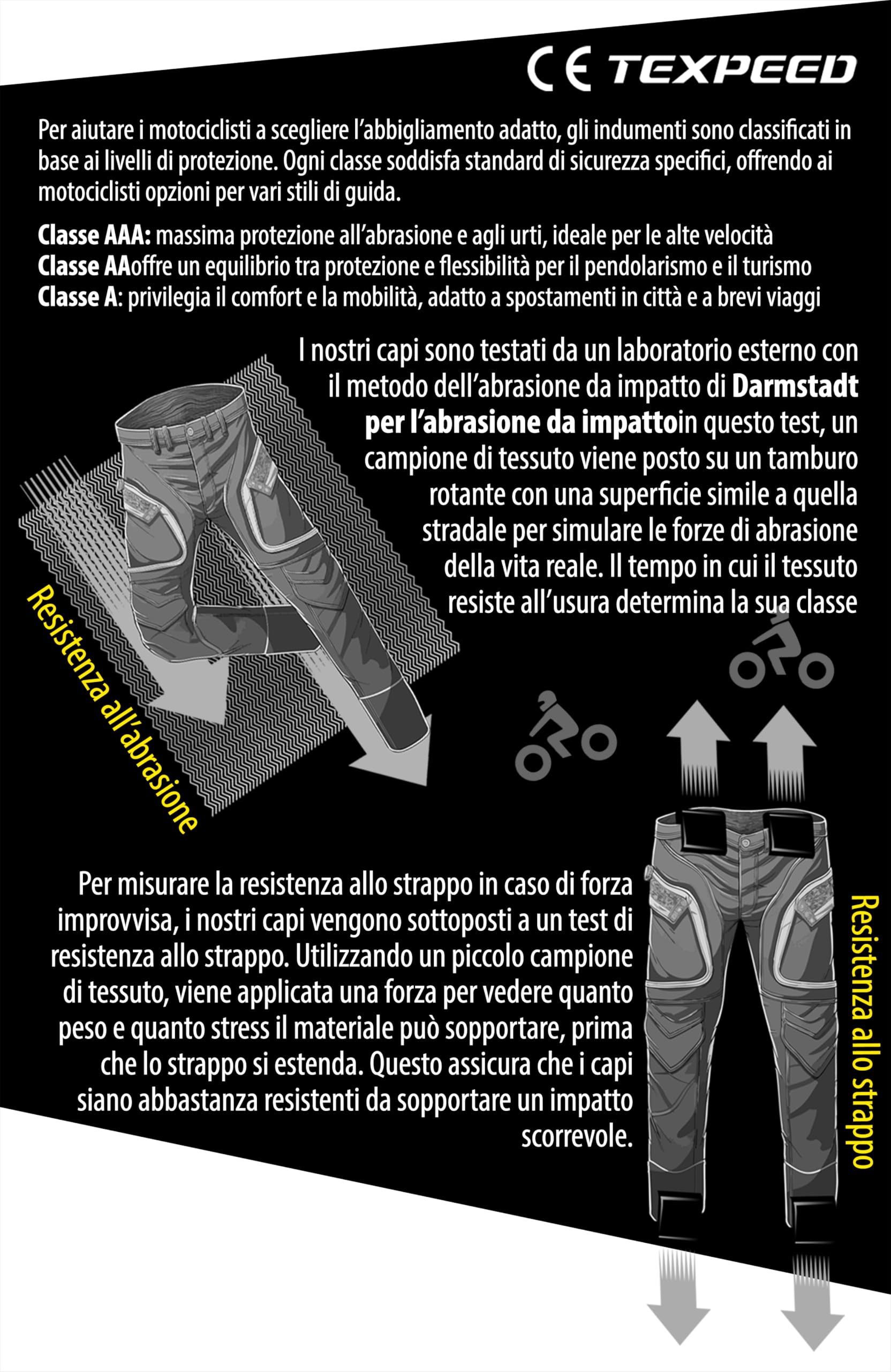 Texpeed Pantaloni da moto donna con protezioni - Tessuto impermeabile per scooter per Estate/Inverno - Armatura certificata CE (EN 1621-1) protettivi Rosa - M Girovita/Gamba Regolare