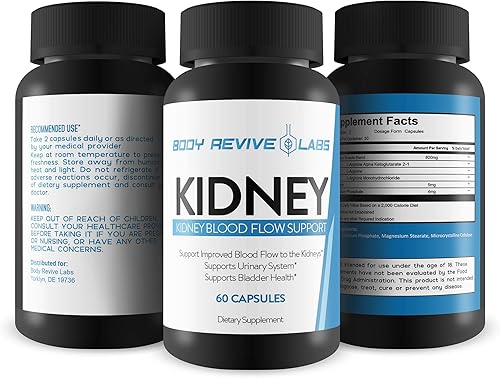 Miniatura 4 de Apoyo renal - Apoyo al flujo sanguíneo renal - Ayuda a mejorar la función renal con flujo sanguíneo mejorado - Ayuda a mejorar la limpieza - Apoya