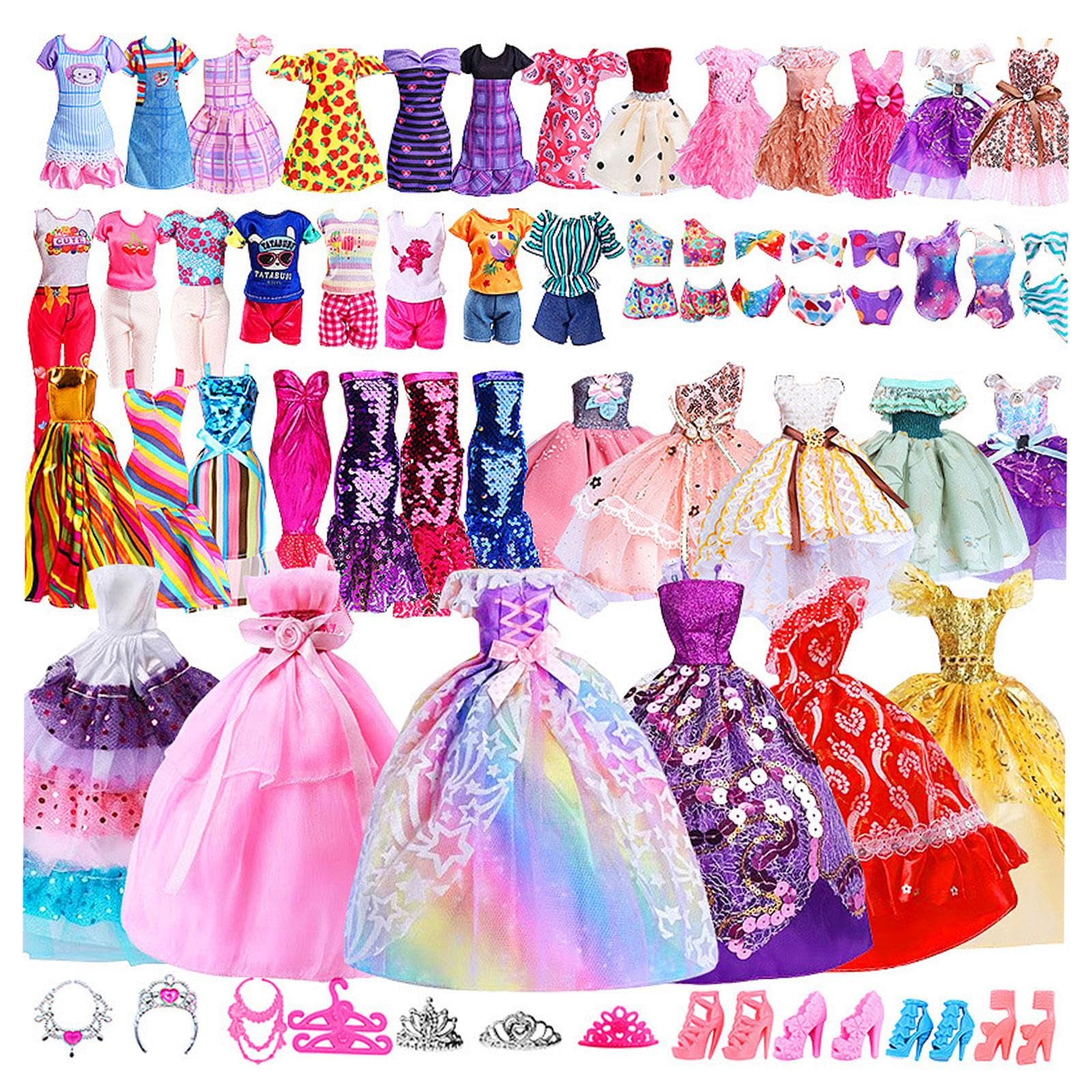 Qianly 60 Handgefertigte Kleidungsstücke Und Accessoires für 30 cm (12 Zoll) Große Puppen