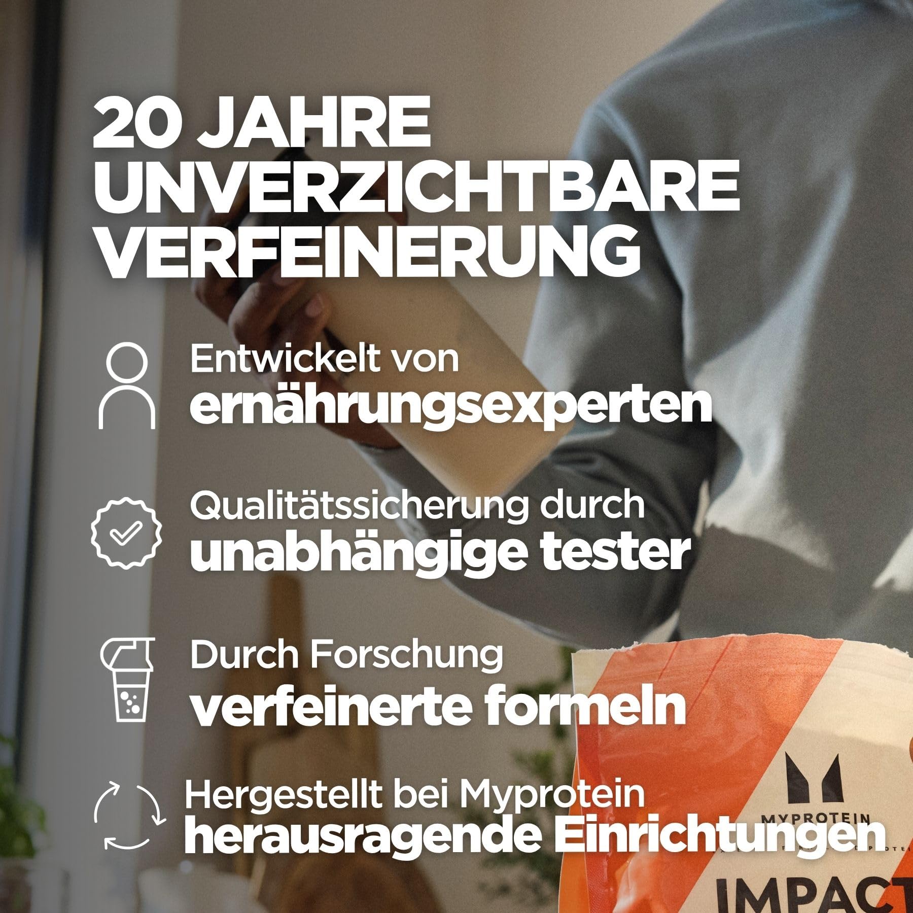 Myprotein Impact Whey Protein + Kollagen | Vanille 30 Portionen | 20 g Protein pro Portion | 10 g Kollagenpeptide + Vitamin C | Unterstützt die Gelenk- und Knochengesundheit