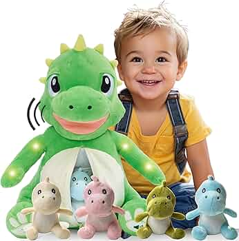 子供の縫いぐるみですdf Amazon.co.jp: 17インチ 恐竜ぬいぐるみ ライト&サウンド付き 腹の中に