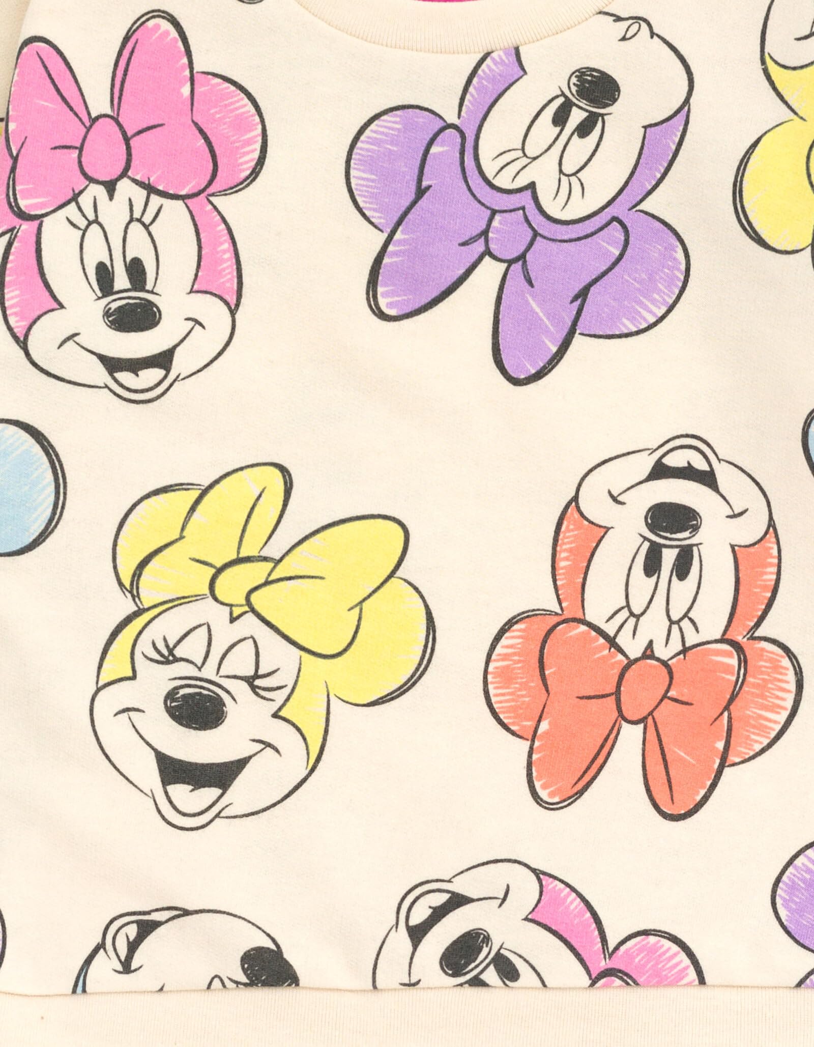 Disney Francuska pluszowa bluza i szorty dla dzieci w rozmiarach od 12 miesięcy do 10-12