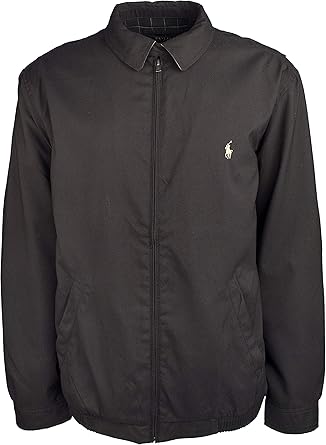 polo black windbreaker