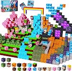 GraceDuck Magnetic Blocks 150 PCS Build Dark Swordsman's Forest Castle - Magnetic Building Blocks Cubes STEM Sensory Toys for Kids Birthday Gifts for 3 4 5 6 7 8 9 10 Year Old Boys Girls Toys