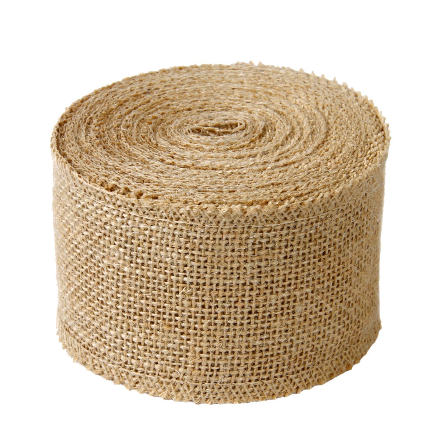 RUSPEPA Tissu De Toile De Jute De 7 cm De Largeur - Rouleau De Ruban Rustique Pour La Décoration De Bricolage