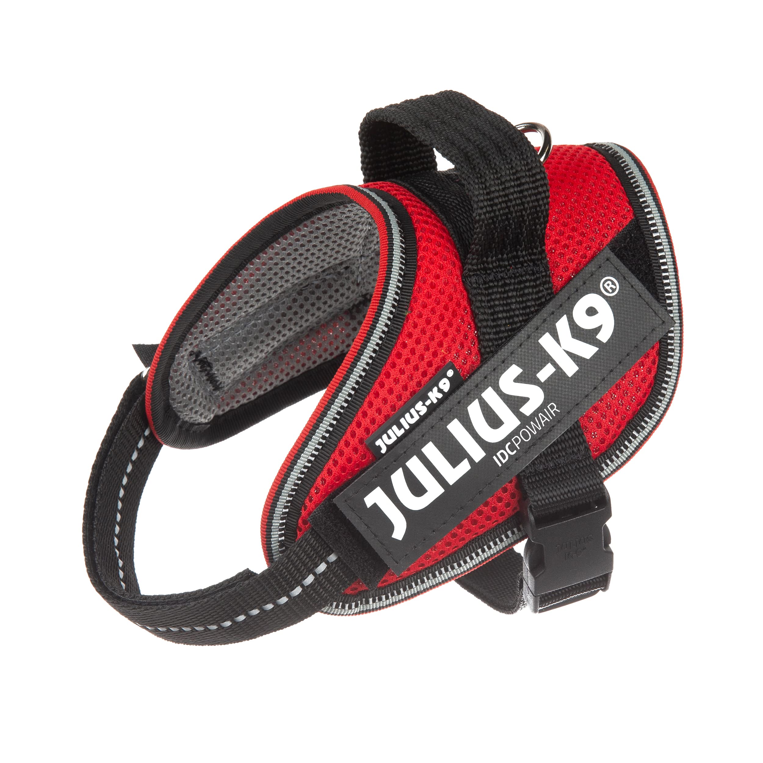 IDC Powair Bundle - IDC Powair Harness, Size: XS/Mini-Mini, Red + IDC Powair Leash, Size: 1,2 m with Handle and Small Carabiner, Red - Image 3
