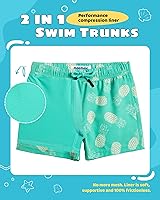 Vista 142 de maamgic Traje de baño para niños con forro de compresión elástico para niño Yema de Huevo Coco