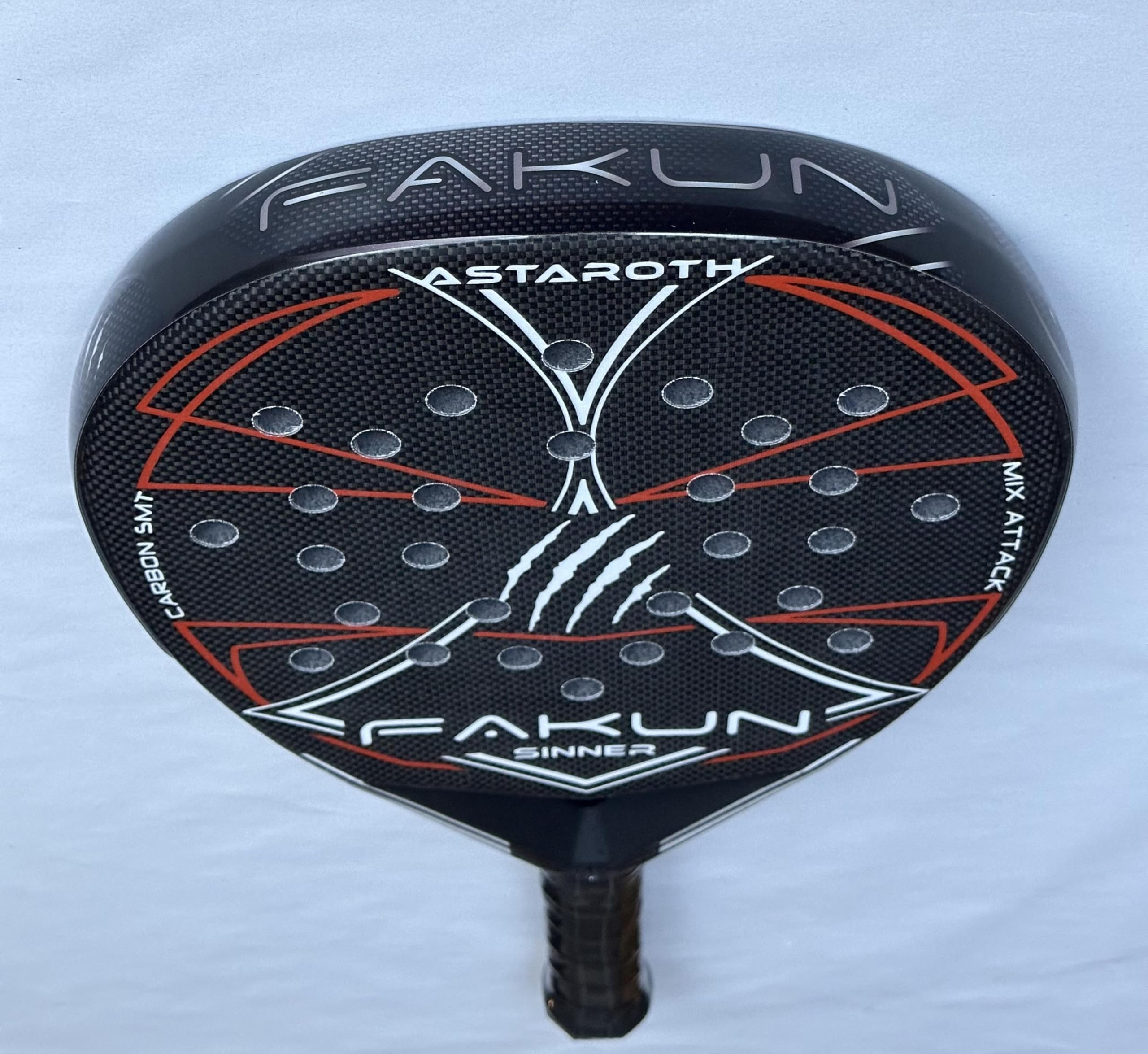 FAKUN Pala de Padel ASTAROTH ROJA-Blanca