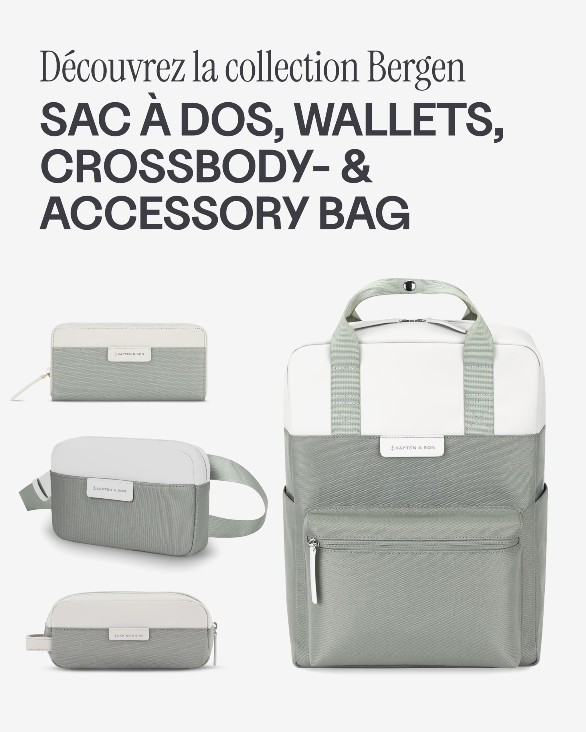 Kapten & Son Bergen Accessory Case Muted Sage