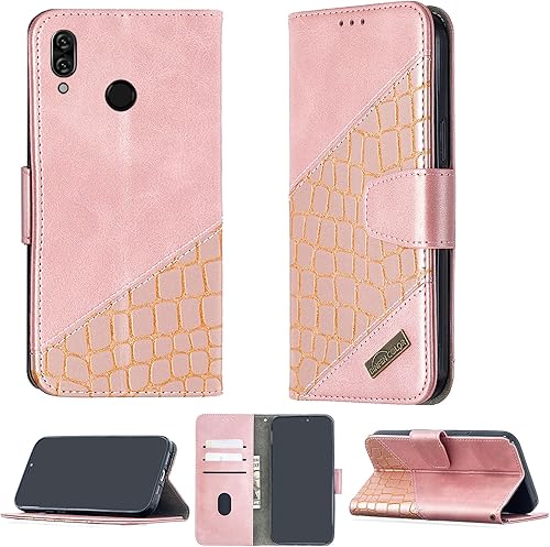 Funda para Kalley Black C, compatible con Kalley Black C, funda para teléfono, cubierta con soporte abatible, estilo cartera, color rosa