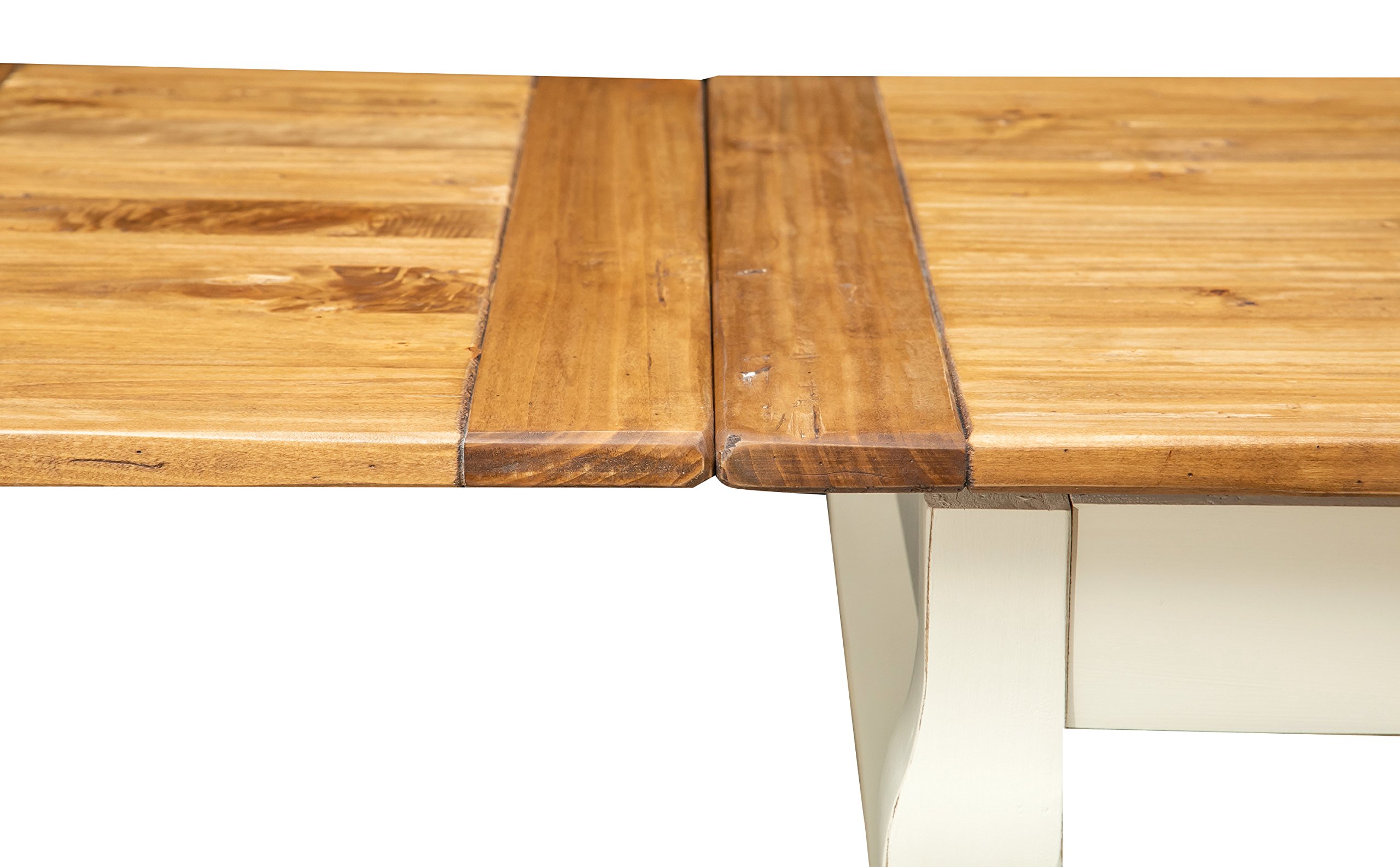 Biscottini Mesa Extensible Comedor 140 x 80 cm | Mesa de Cocina Extensible de Madera Maciza