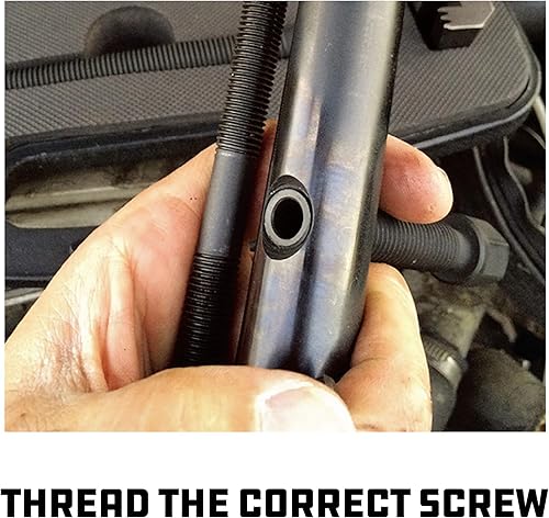 Miniatura 4 de Powerbuilt Kit de extractor de polea universal, motor especial y juego de herramientas de tren de transmisión, quitar poleas serpentinas, vehículos