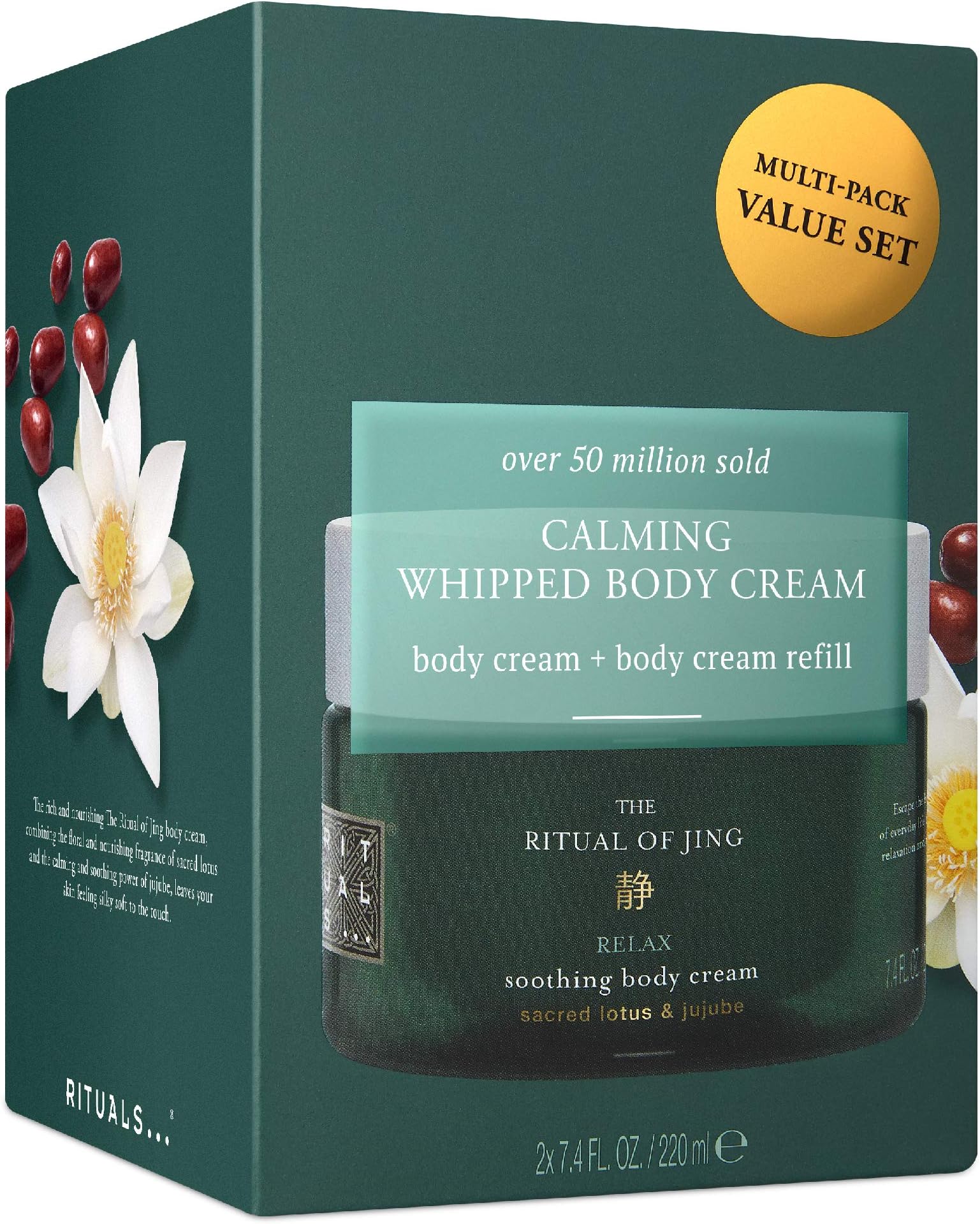 RITUALSThe Ritual of Jing Body Cream and Refill Set, Sacred Lotus, Jujube