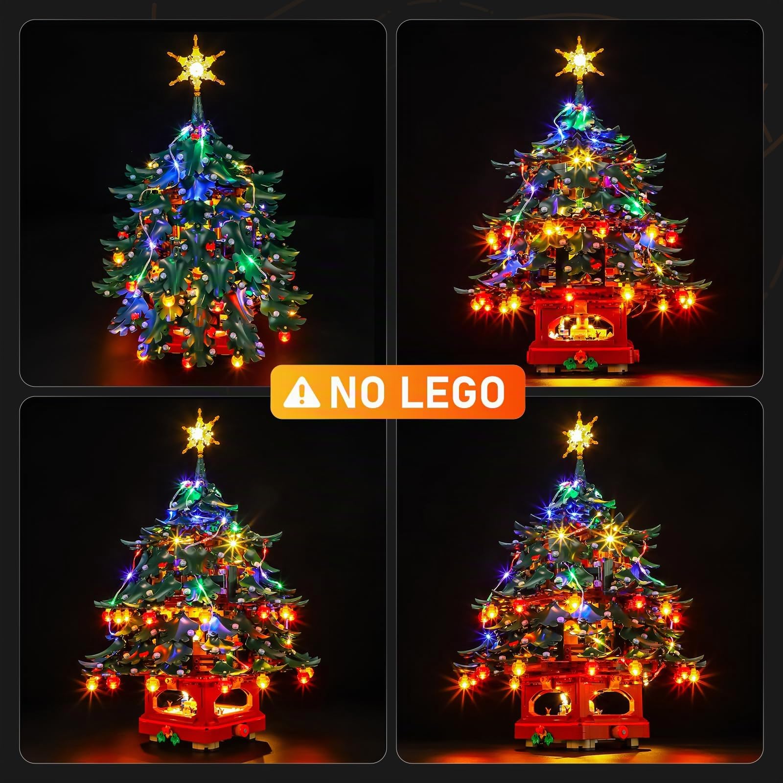 LIGHTAILING Set di Luci Led per Lego-41843 albero di Natale Modello di famiglia - Installazione facile, cablaggio nascosto, arredo casa e pronto da regalare (modello non incluso)