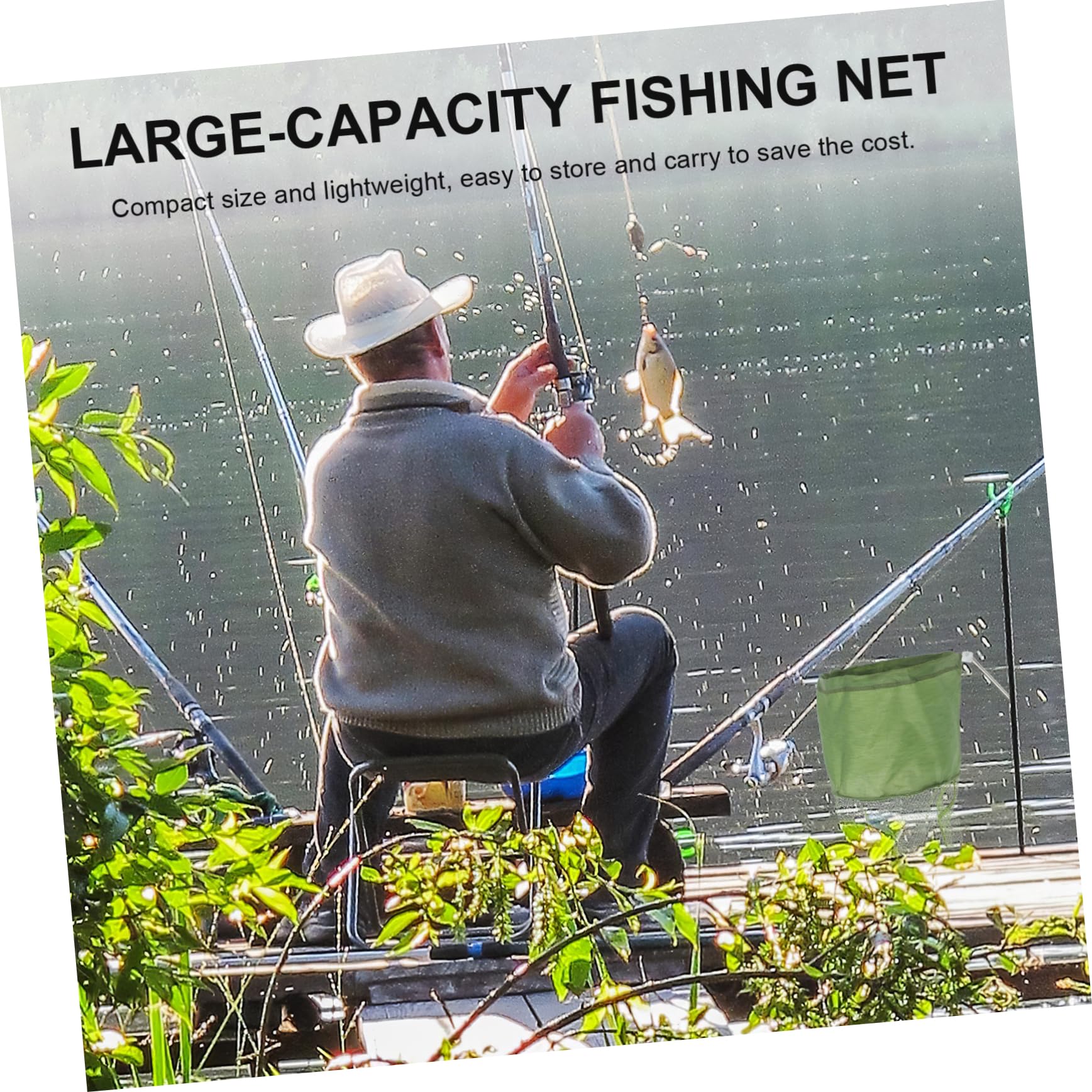 KESYOO 2Pcs Portable Multi Function Fish Trap Net Durable Crawfish and Lobster Catching Easy to Use Design for Fishing Supplies
