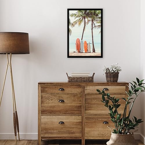 Miniatura 10 de Americanflat Marco de fotos negro de 10 x 13 pulgadas, marco de fotos de madera de ingeniería con vidrio inastillable, accesorios para colgar y