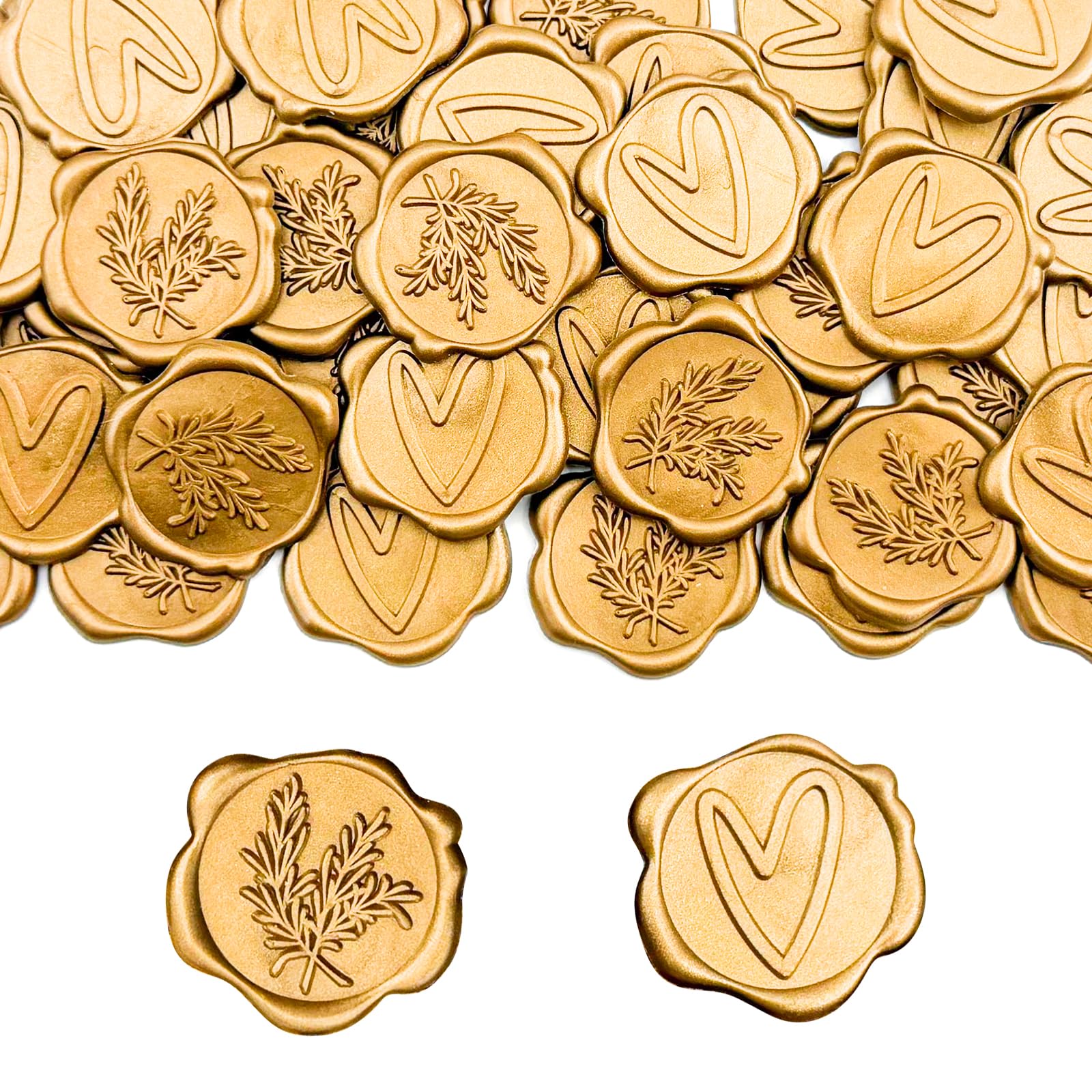 Envelopstickers gouden reliëf zelfklevende waszegelstickers voor