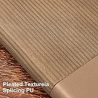 Vista 3 de Cuaderno con renglones para el trabajo, tapa dura, 7.2 x 9.6 pulgadas, diarios de piel B5, 160 páginas, papel grueso de 100 GSM, color caqui