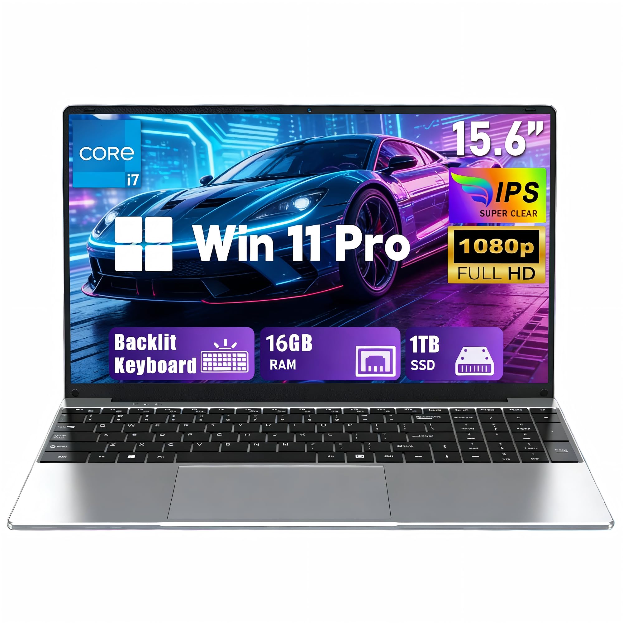 Portátil FUNYET 15,6": Potencia i7, 16GB RAM, 1TB SSD