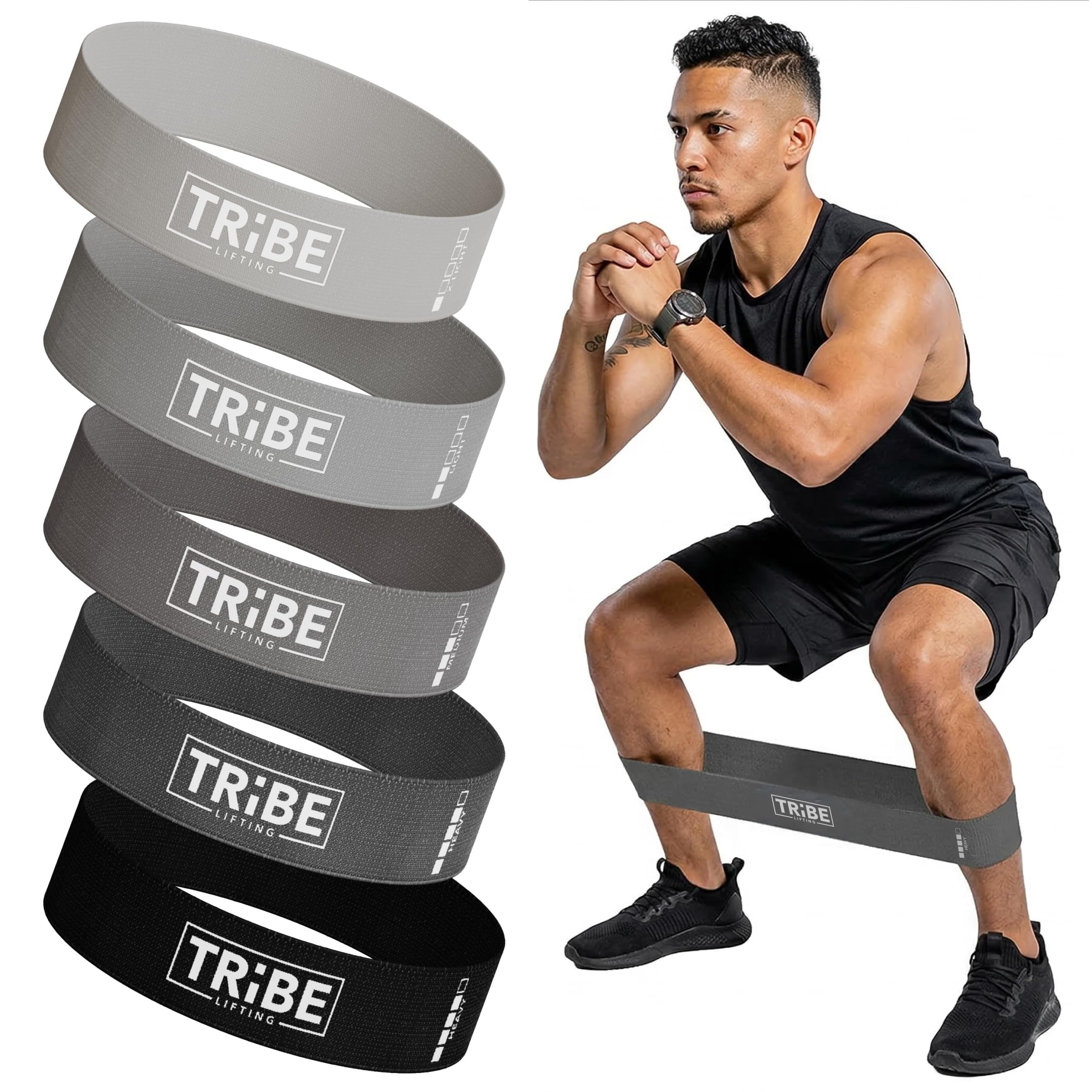 Fabric Resistance Bands for Working Out - Exercise Bands Resistance Bands Set - Workout Bands Resistance Bands for Legs - Leg Bands Resistance Fitness Bands