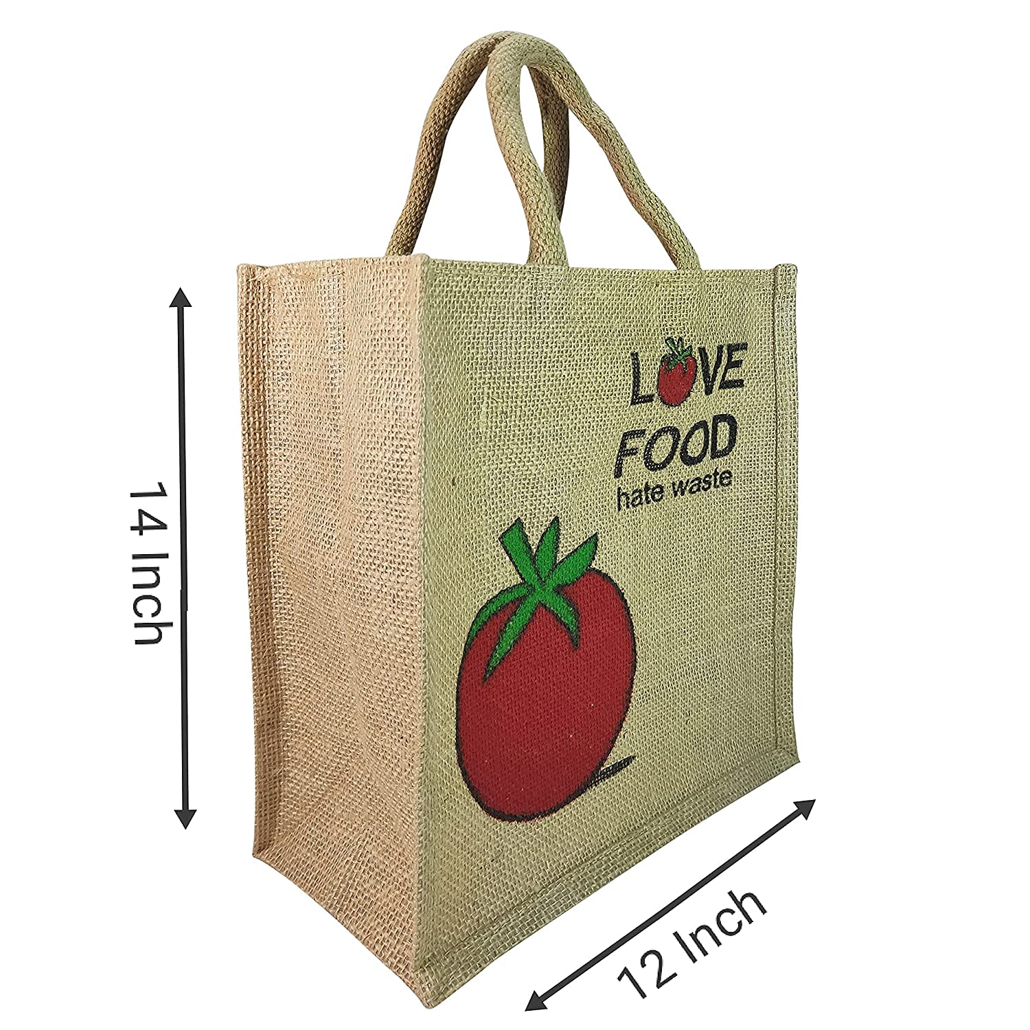 AMEYSON Best Quilty Jute Bag for Men Women & Children Use It for Office, Lunch Box,Shopping,Grocery, etc Eco-Friendly Bag Combo (4)