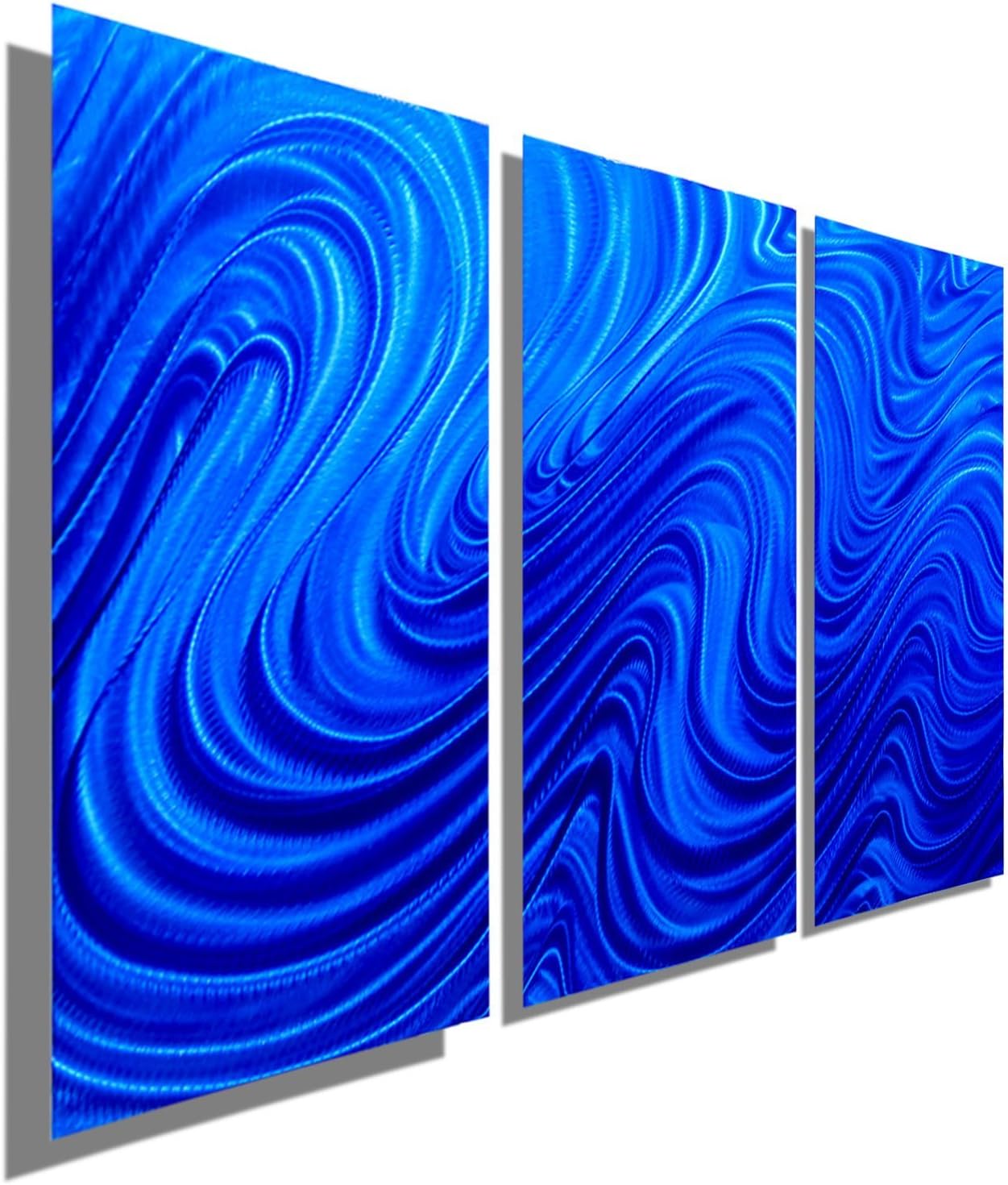 Statements2000 Blue Metal Wall Art Sculpture 38" x 24