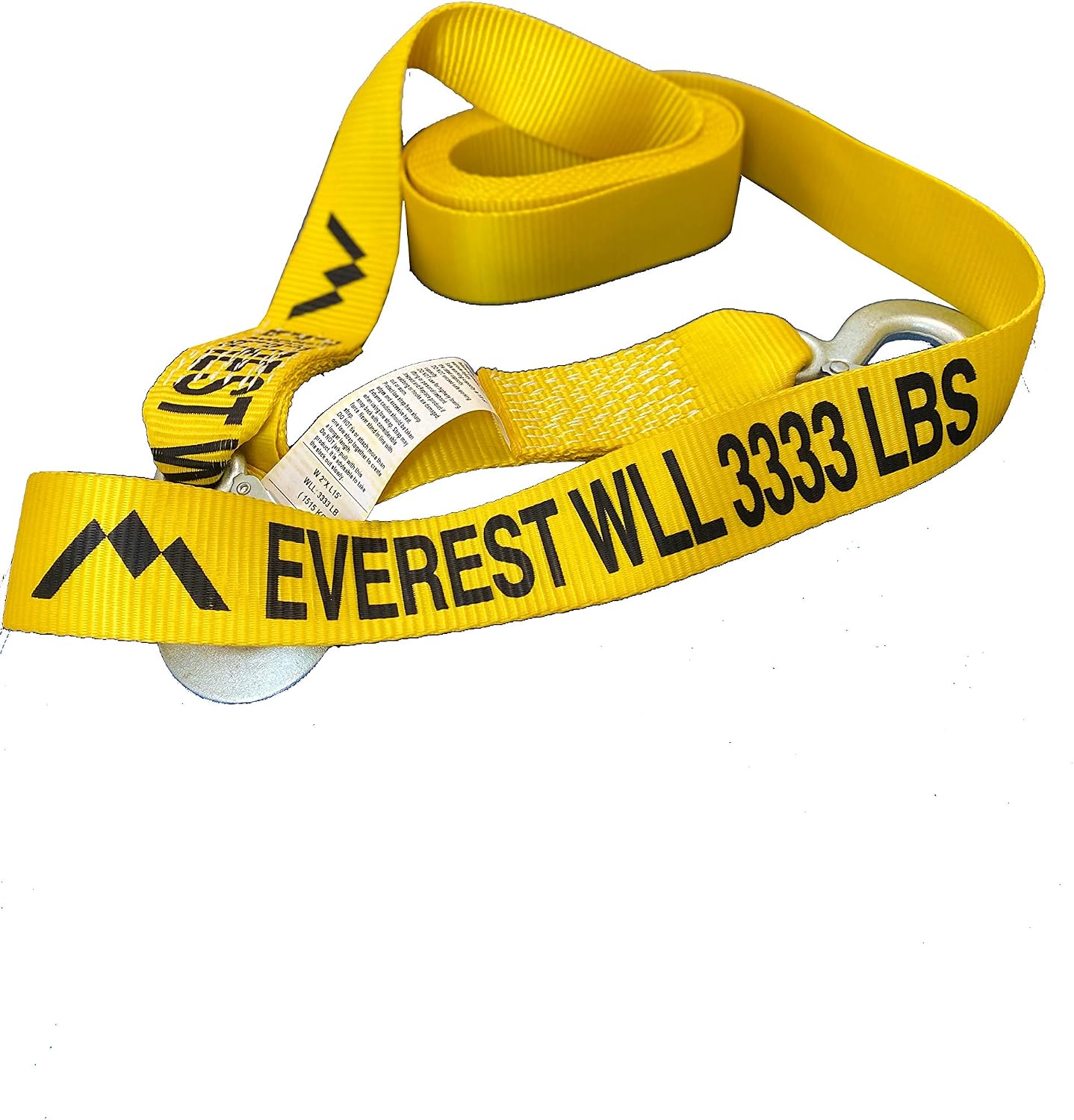 Everest C1061-15' x 2" Tow Strap 1 pk 10000lbs BS - Car Tow Strap with Hooks - Emergency Towing Straps - Tow Ropes for Boat, Vehicles - Towing Accessories